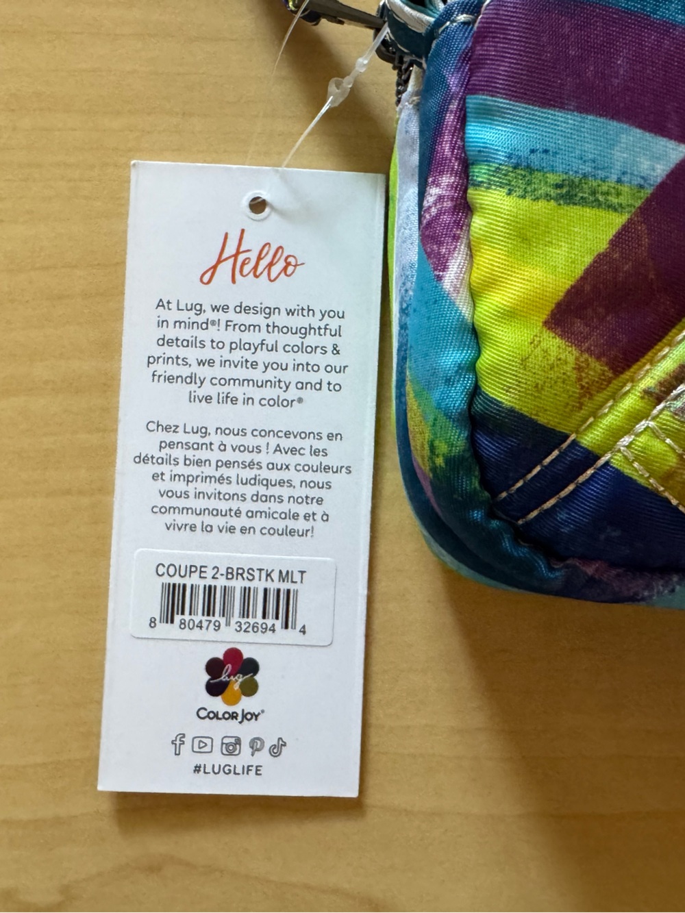 Lug Coupe 2 Quilted Convertible Crossbody Bag in Brushstroke Multicolor NWT - Picture 4 of 6